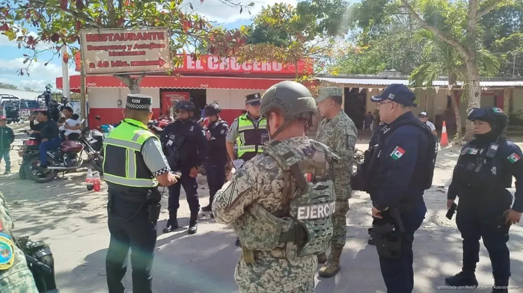 Anuncia Fiscal 20 detenidos en Limones, advierte cero tolerancia a bloqueos de la delincuencia en Quintana Roo