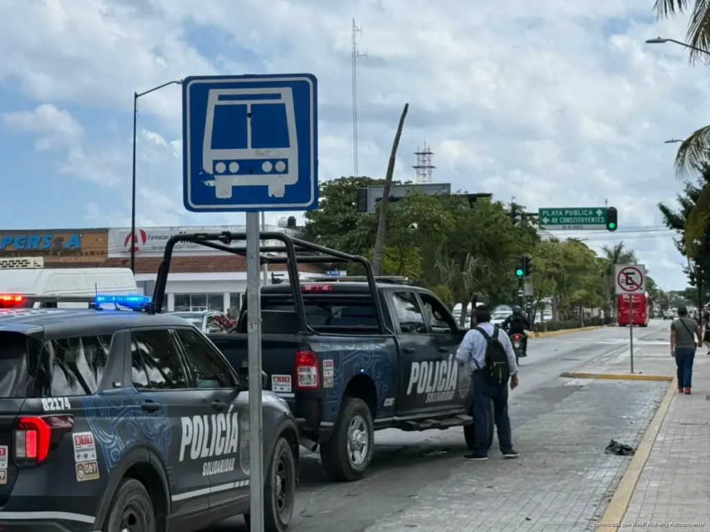 Detienen a presunto agresor tras persecución en Playa del Carmen