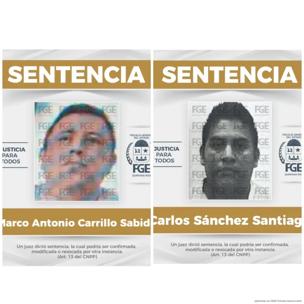 Obtiene FGE Quintana Roo sentencias de 40 y 35 años de prisión para dos masculinos, por violación en Benito Juárez y Playa del Carmen