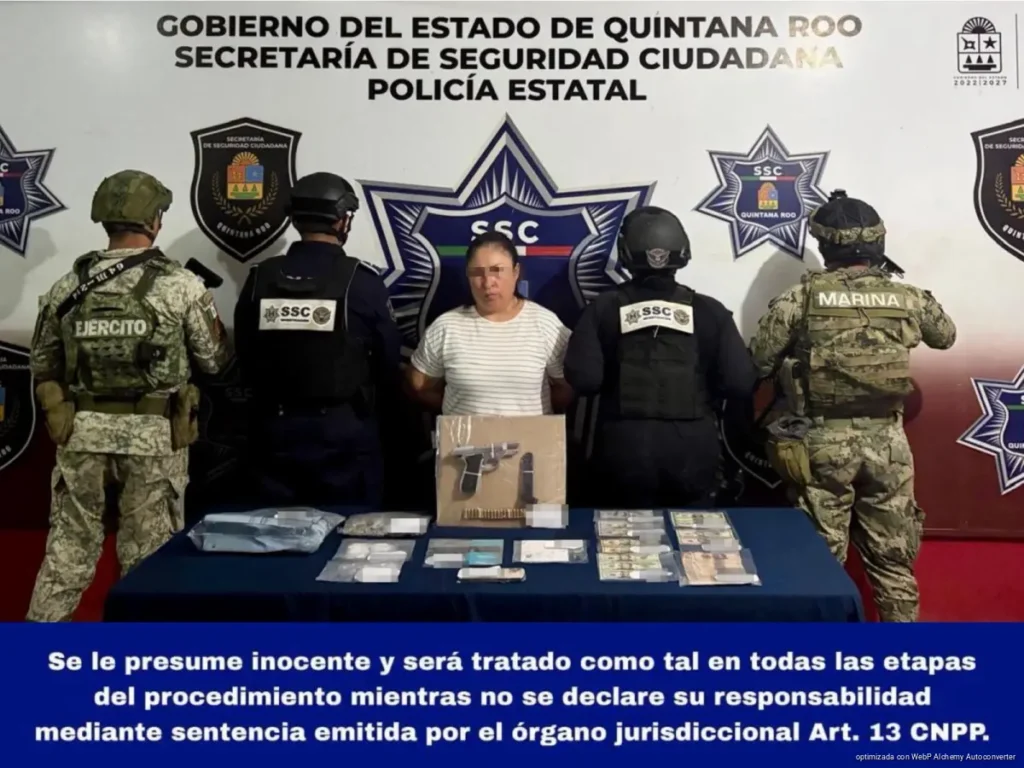 Detienen en Cancún a “La Pastrana”, presunta líder vinculada al Cártel de Sinaloa