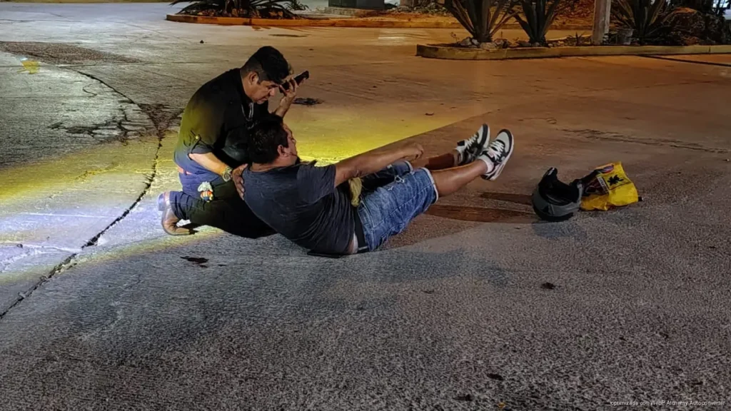 Riña entre sujetos alcoholizados desata alarma en fraccionamiento Aloja de Cancún