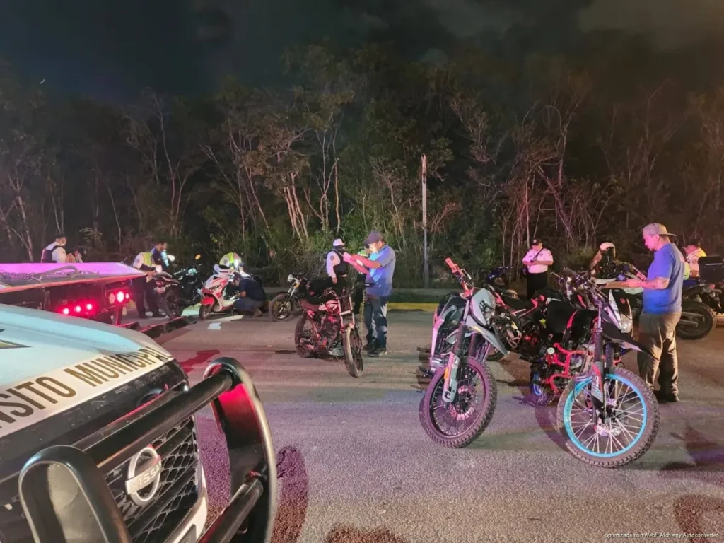 Despliegan operativo contra “rodadas” en Cancún y detienen a cerca de 100 jóvenes