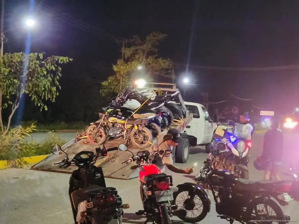 Despliegan operativo contra “rodadas” en Cancún y detienen a cerca de 100 jóvenes