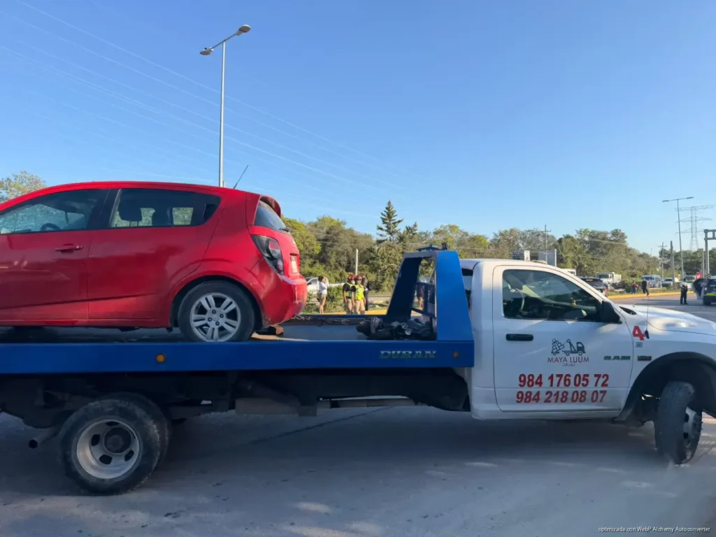 Muere mujer en scooter tras ser arrollada en Boulevard Playa del Carmen