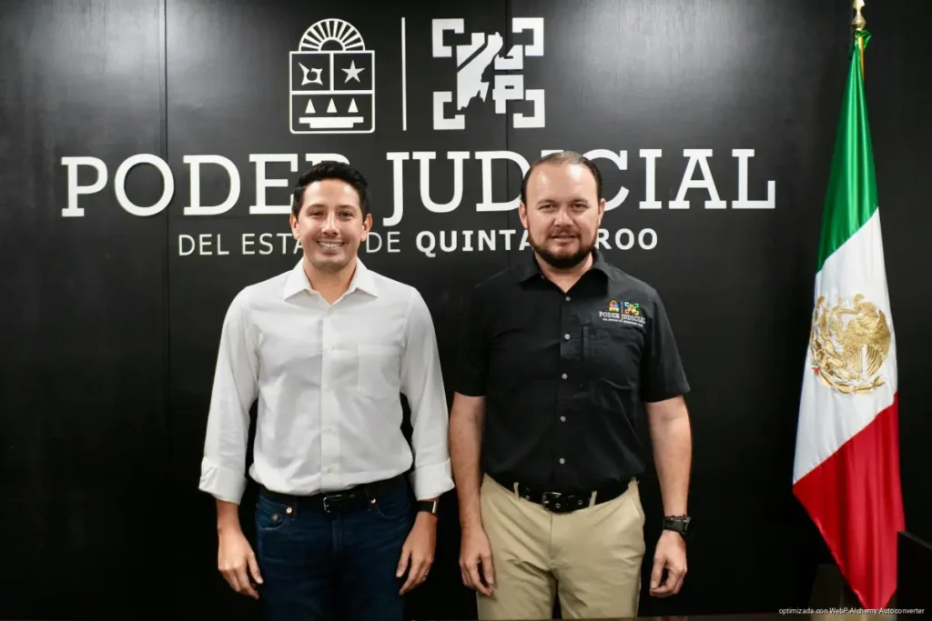 Renán Sánchez Tajonar fortalece la coordinación con el Poder Judicial para acercar la justicia a las familias de Quintana Roo