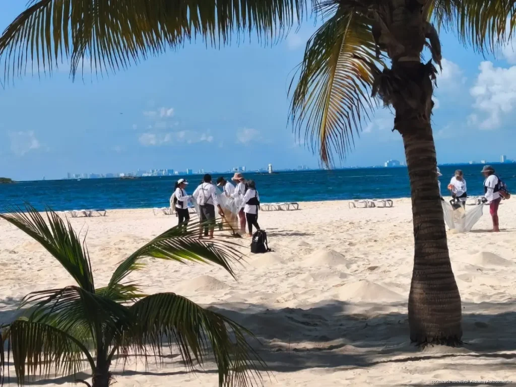 Refuerzan limpieza en playas Blue Flag de Isla Mujeres con más de 200 trabajadores