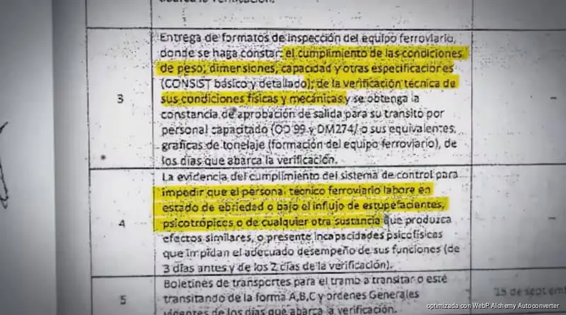 Revelan que Tren Interoceánico operó con una sola verificación previo a descarrilamiento