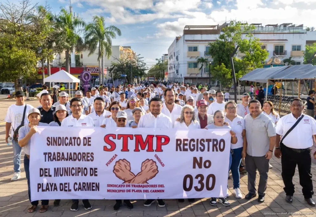Con firme respaldo a la clase trabajadora, Playa del Carmen conmemora el CXXXVII aniversario del Día Internacional del Trabajo
