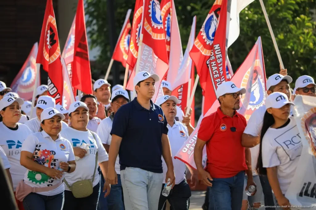 Con firme respaldo a la clase trabajadora, Playa del Carmen conmemora el CXXXVII aniversario del Día Internacional del Trabajo
