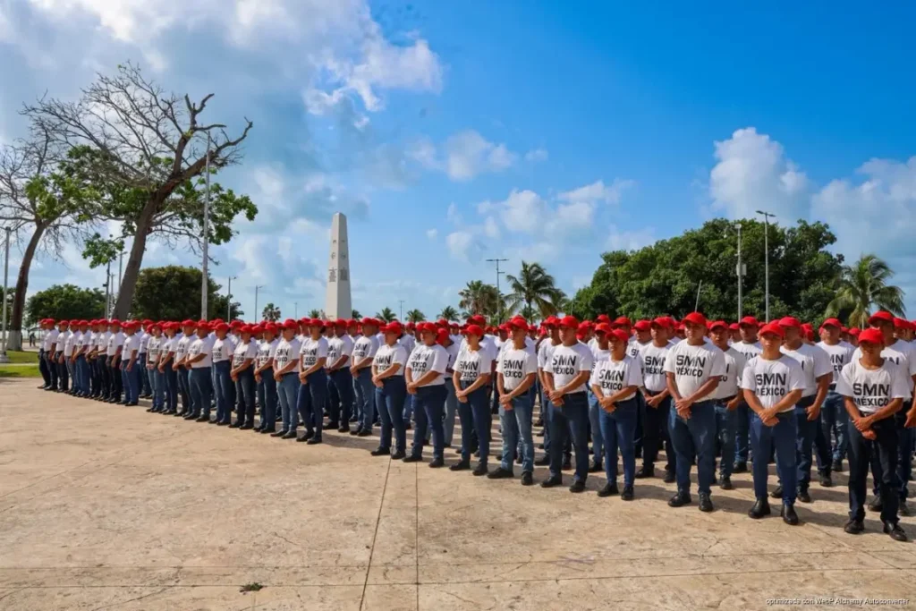 Encabeza Mara Lezama Toma de Protesta de Bandera de 284 conscriptos del Servicio Militar Nacional en Quintana Roo