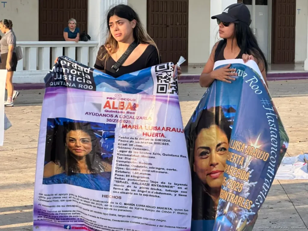 ¿A dónde van los desaparecidos? Marchan familias buscadoras en Chetumal para exigir justicia y localizar a sus seres.