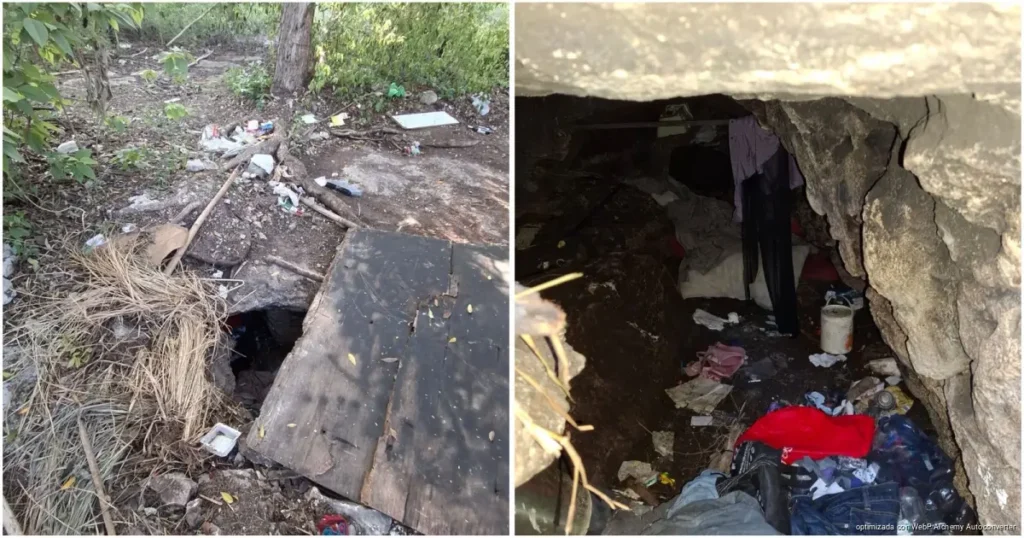 Detectan cuevas habitadas por indigentes en Playa del Carmen
