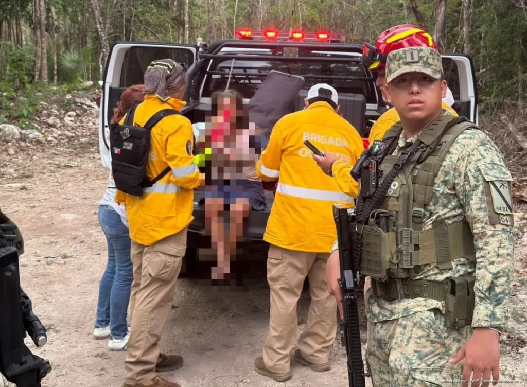 Encuentran con vida a adulta mayor extraviada tras operativo en zona selvática de Playa del Carmen