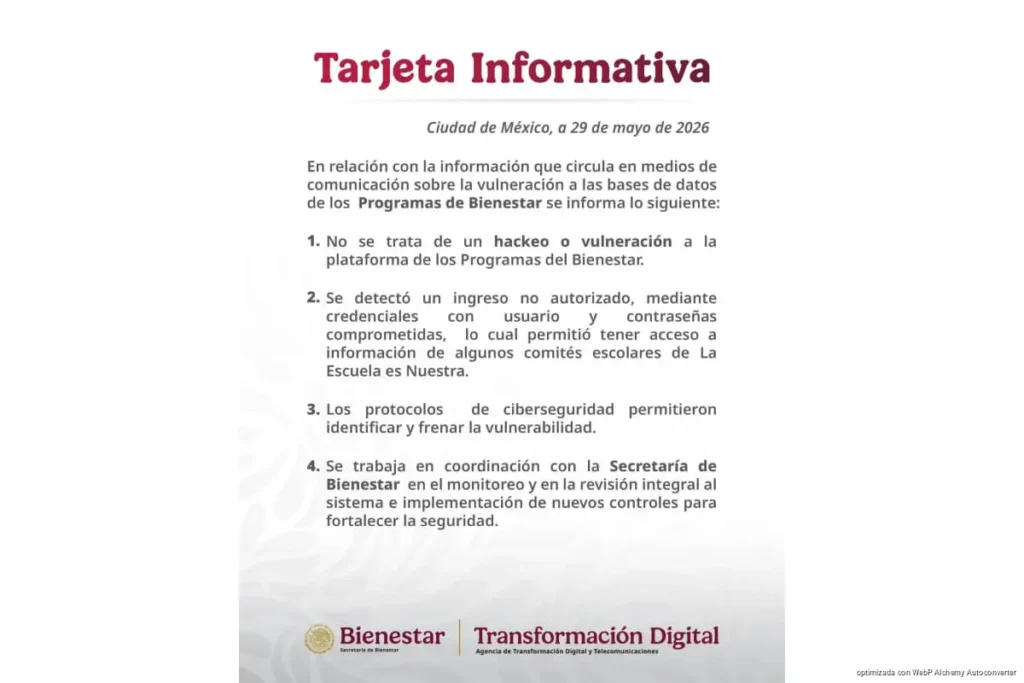 Gobierno descarta hackeo, pero admite acceso indebido a datos de La Escuela es Nuestra