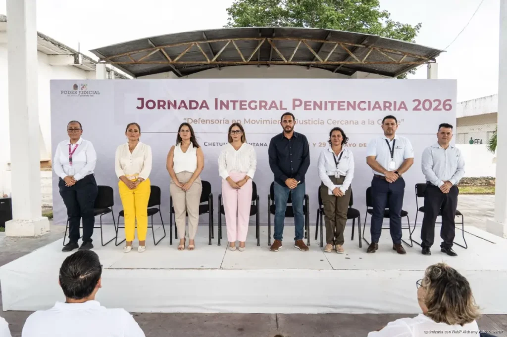 Contribuye Poder Judicial de Quintana Roo a la reinserción social con Jornadas Penitenciarias