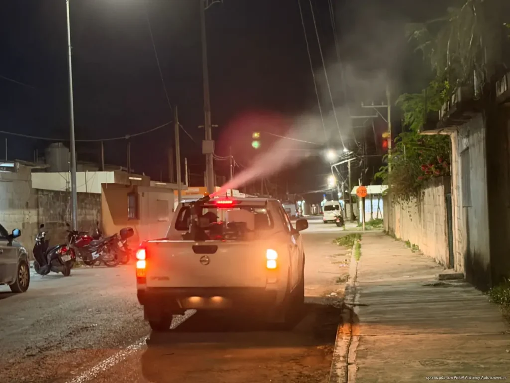 Intensifican nebulización en Cozumel; analizan sanciones por criaderos de mosquitos Intensifican nebulización en Cozumel; analizan sanciones por criaderos de mosquitos