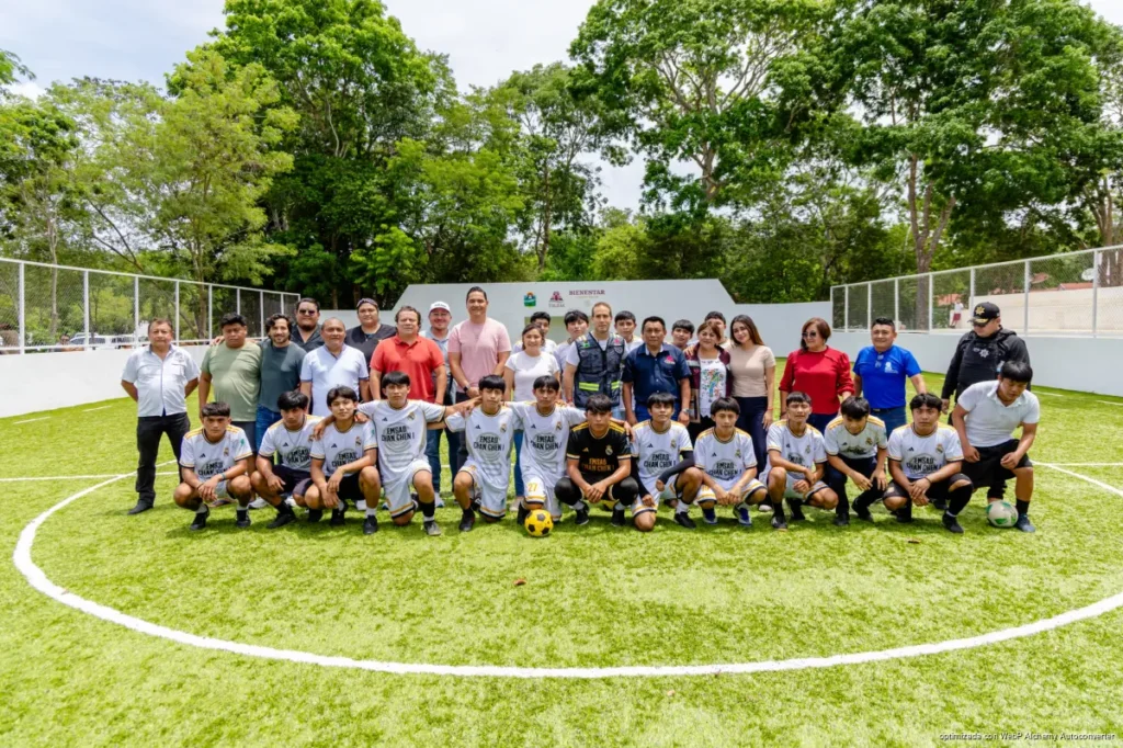 Fortalece Diego Castañón espacios deportivos para la niñez y juventud de la zona maya