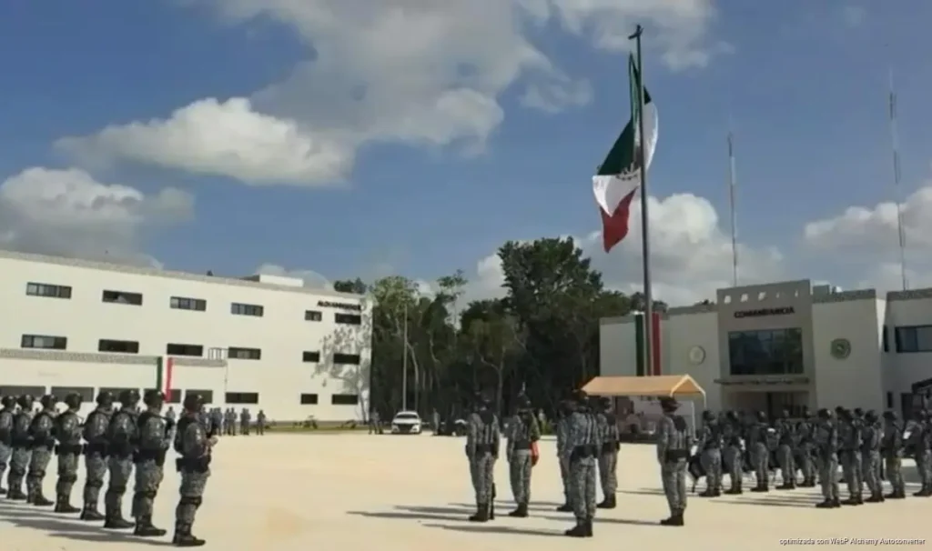 Estrena Guardia Nacional cuartel para blindar aeropuerto de Tulum Estrena Guardia Nacional cuartel para blindar aeropuerto de Tulum