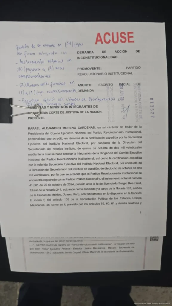 PRI impugna la reforma electoral de Morena en Quintana Roo, acusa “golpe a la pluralidad”