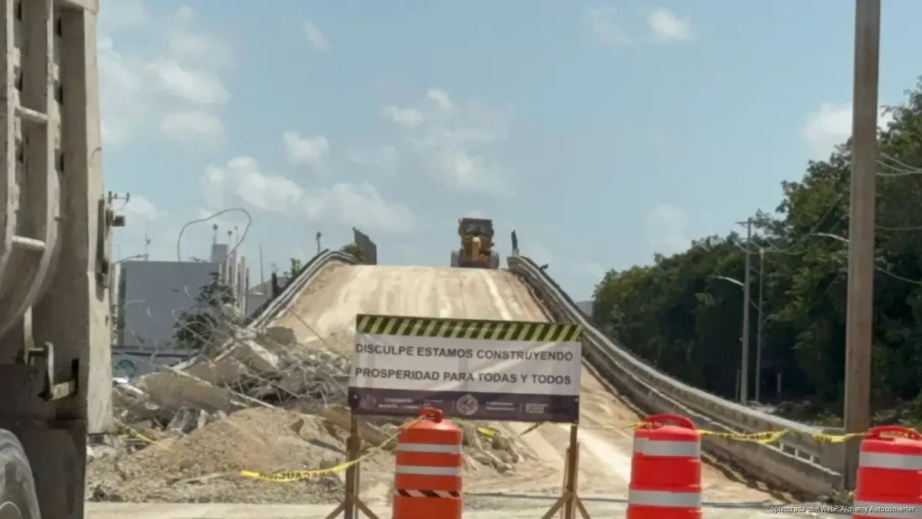 Durará tres meses repavimentación del puente Ciruelos en Playa del Carmen