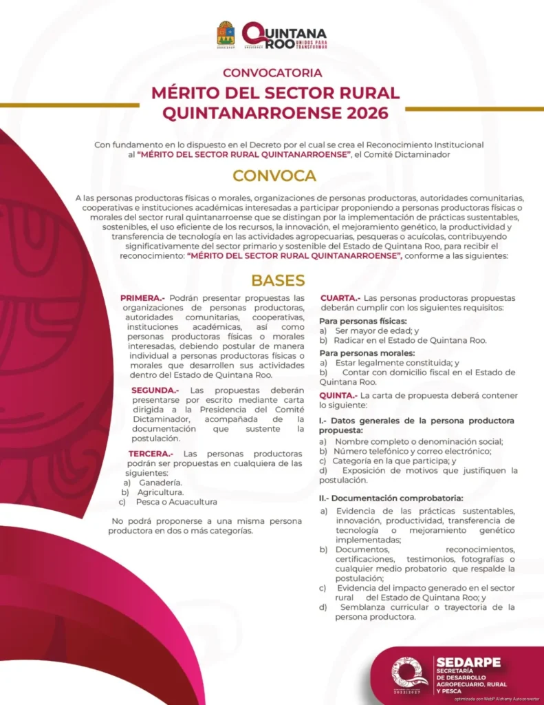Quintana Roo abre por primera vez reconocimiento al trabajo del campo y la pesca