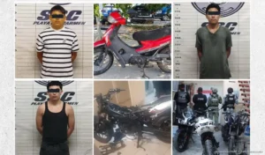 Golpe al robo de motocicletas con detenidos y cateo en Playa del Carmen