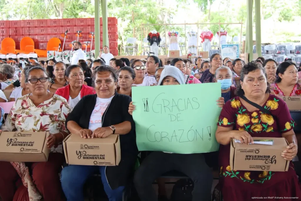 Fortalece Mara Lezama a artesanas y productores mayas con entrega de equipos e insumos en el sur de Quintana Roo