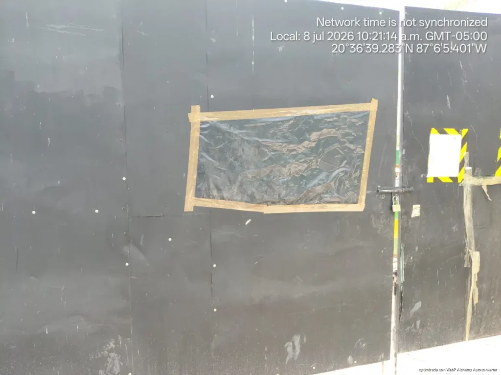 Cubren sellos de clausura en obra de Macondo Playacar