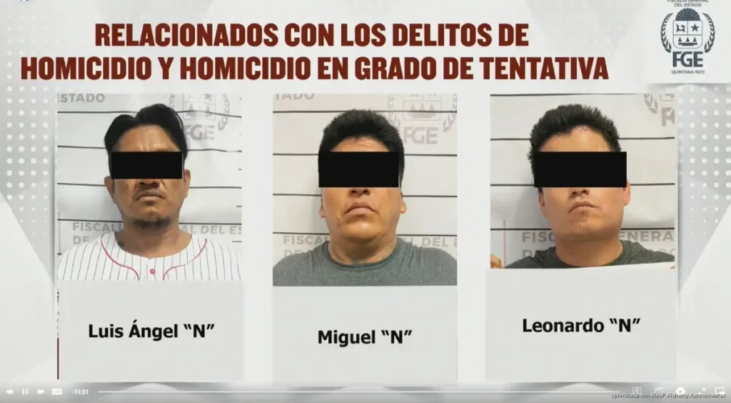 Desarticulan en Playa del Carmen célula criminal ligada a ataques contra bares y dos homicidios