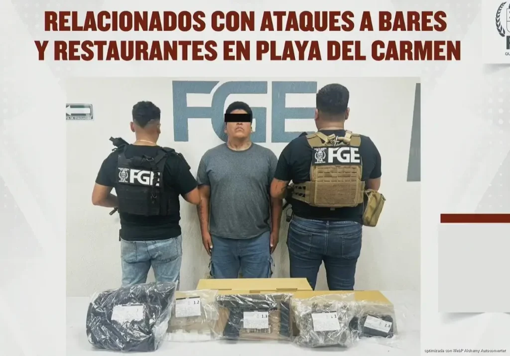 Desarticulan en Playa del Carmen célula criminal ligada a ataques contra bares y dos homicidios