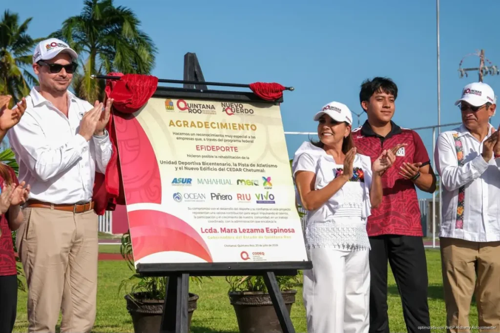 Abre la puerta Mara Lezama para que Chetumal entre a la élite del atletismo con la primera pista con certificación internacional de la Península