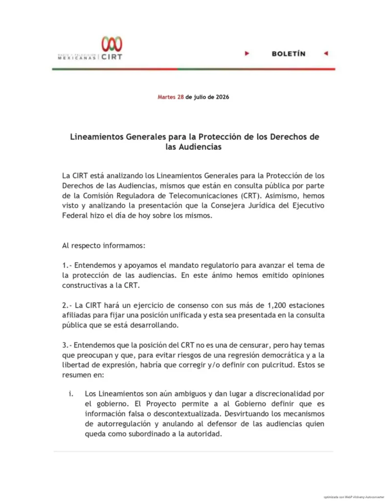 Alertan sobre los nuevos lineamientos de audiencias de Luisa María Alcalde que amenazan la libertad de expresión en México
