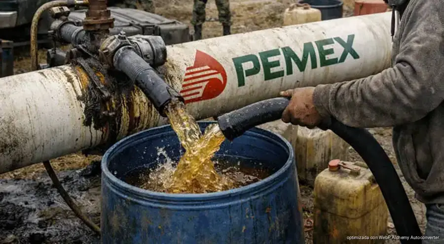 Robo de combustible rompe récord pese al despliegue militar en ductos de Pemex Robo de combustible rompe récord pese al despliegue militar en ductos de Pemex