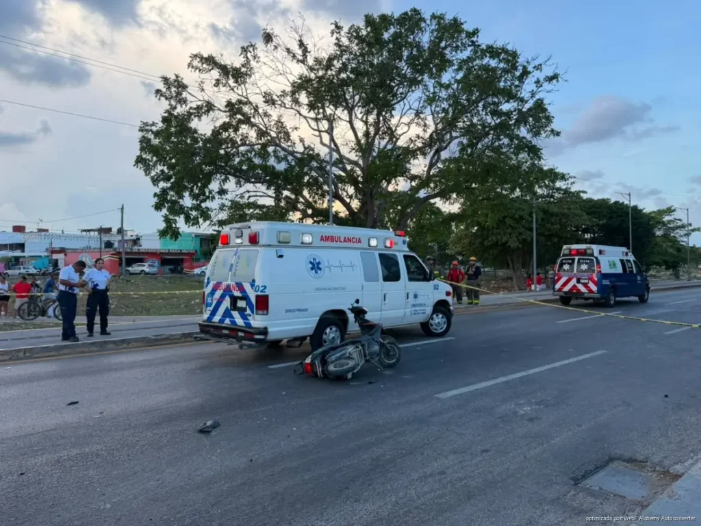Motociclista pierde la vida tras accidente con pipa en Cancún