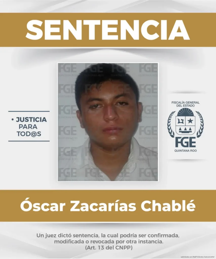 Logra FGE Quintana Roo 50 años de prisión para tres masculinos por homicidio calificado en Playa del Carmen