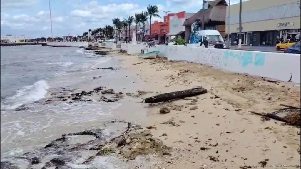 Cozumel evalúa recuperar el litoral erosionado del malecón con relleno de arena Cozumel evalúa recuperar el litoral erosionado del malecón con relleno de arena