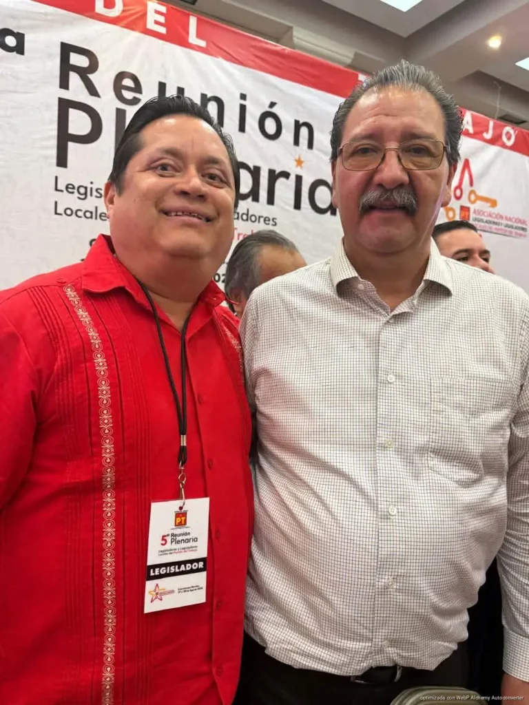 Refuerza Rubén Carrillo vínculos nacionales del PT durante plenaria en Morelos