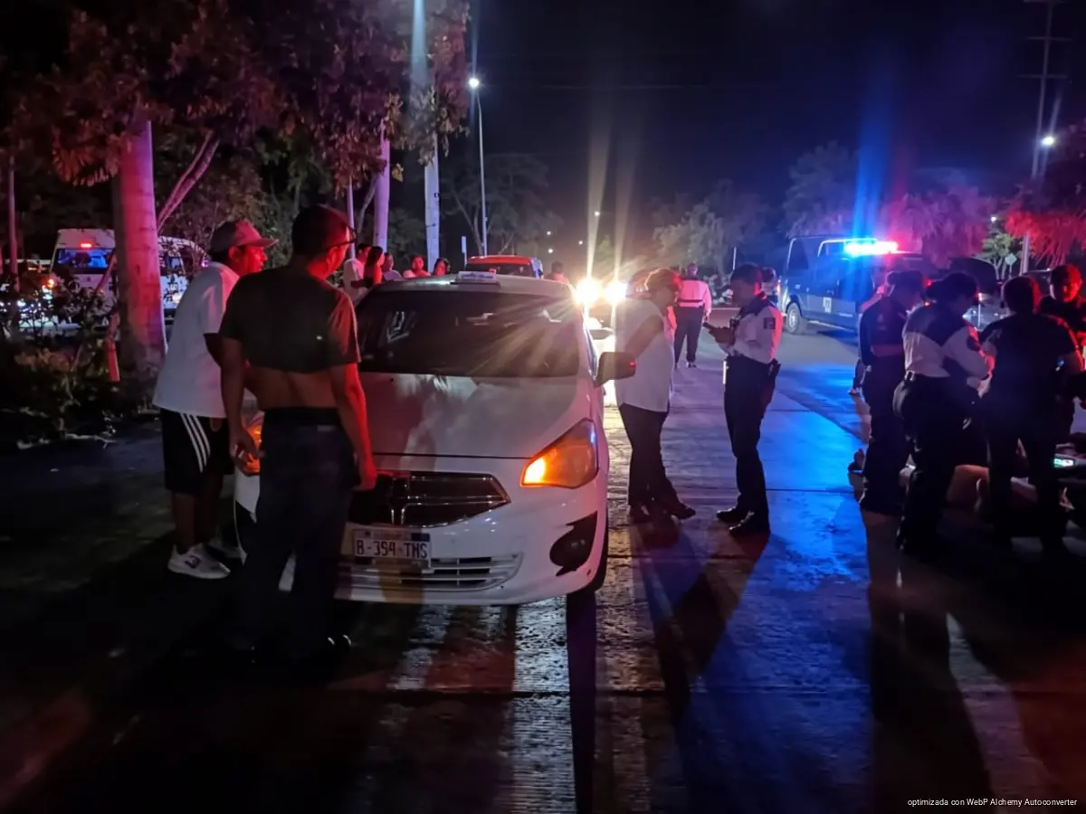Alerta por mujer atropellada provoca movilización de paramédicos y policías en Cancún