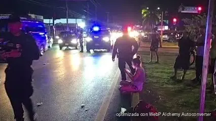 Peatón queda en estado crítico tras ser atropellado en el bulevar Playa del Carmen