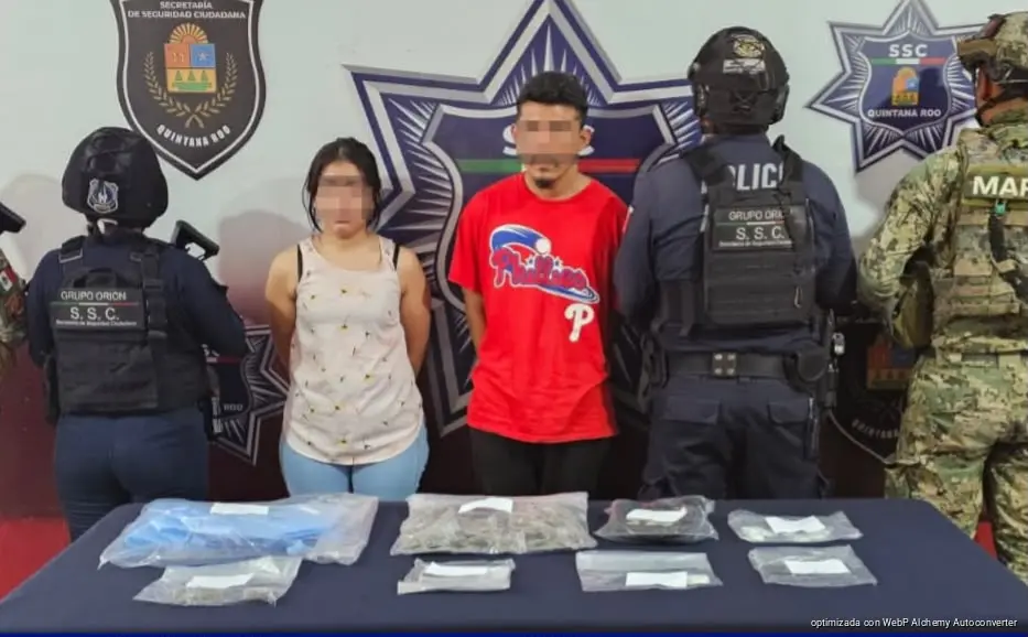 Aseguran 167 dosis de presuntas drogas durante operativo en Cancún