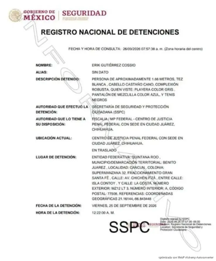 Coordinador de la Policía Turística de Cancún queda a disposición de autoridades federales tras operativo