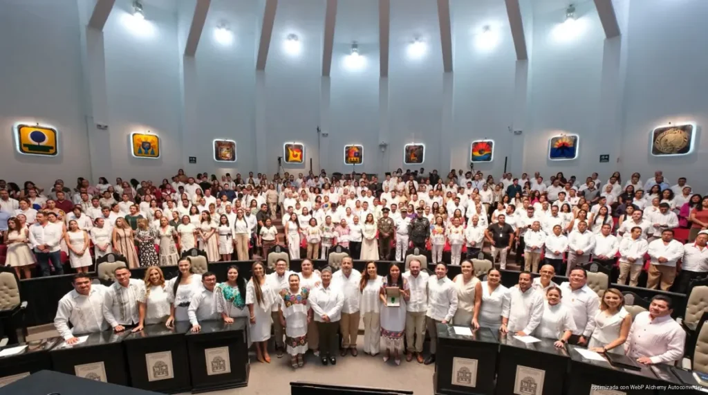 Mara Lezama entrega Medalla María Petrona Uicab a la investigadora maya Deira Patricia Jiménez Balam