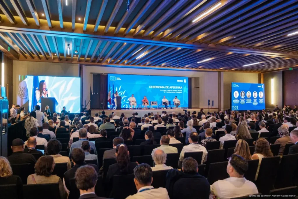 En Cancún, Mara Lezama inaugura la 4ª Conferencia UE-Caribe sobre sargazo con 45 países