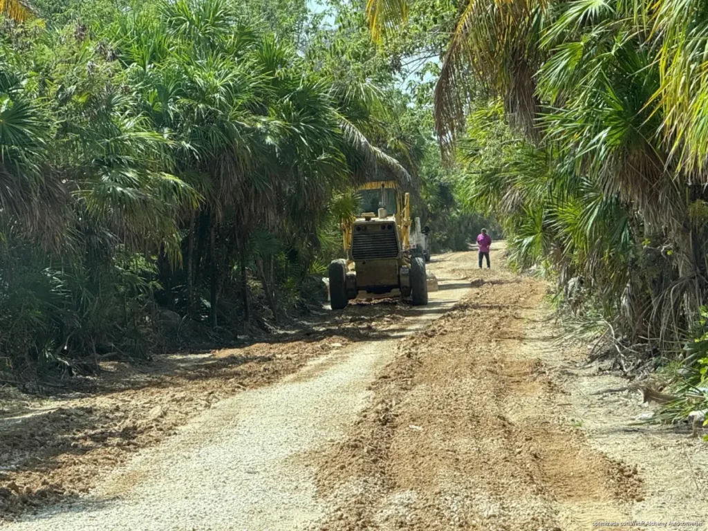 Reparación camino Punta Allen alcanza 80% y mejora acceso desde Tulum Reparación camino Punta Allen alcanza 80% y mejora acceso desde Tulum