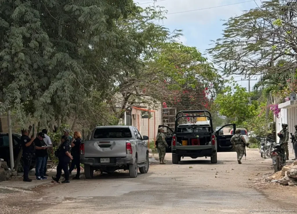 Por delitos de extorsión y secuestro, catean vivienda en Bonfil