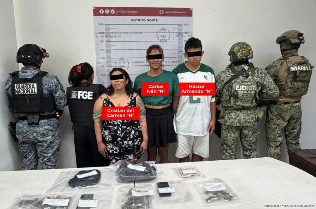 Vinculan a proceso a tres personas por presunta venta de drogas en Cancún Vinculan a proceso a tres personas por presunta venta de drogas en Cancún