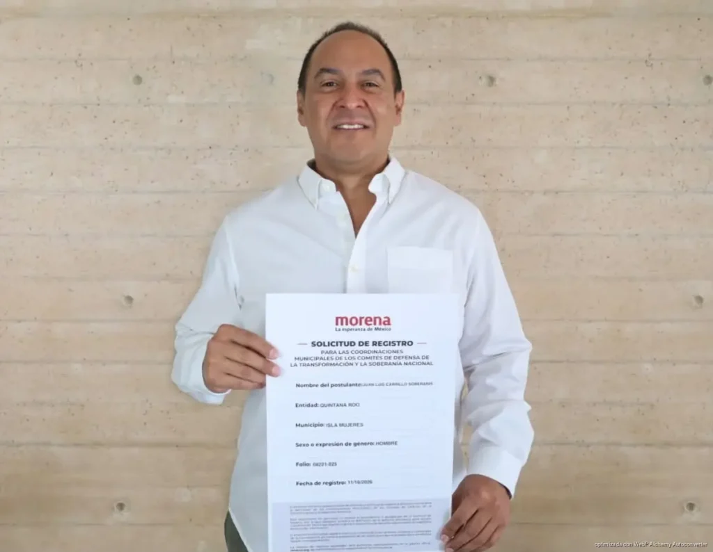 Juan Carrillo va a la interna de Morena busca la coordinación en Isla Mujeres