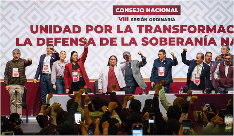 Morena define alianzas para 2027 y deja pendiente el reparto de candidaturas con PT y PVEM Morena define alianzas para 2027 y deja pendiente el reparto de candidaturas con PT y PVEM