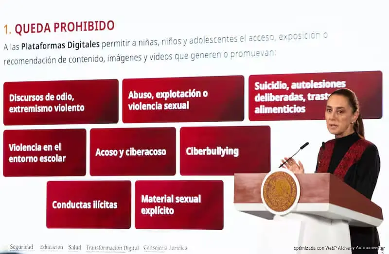 Sheinbaum anuncia decreto para proteger a menores en redes sociales, pero sin sanciones Sheinbaum anuncia decreto para proteger a menores en redes sociales, pero sin sanciones